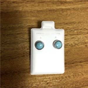 Sterling silvers Larimar Earring.